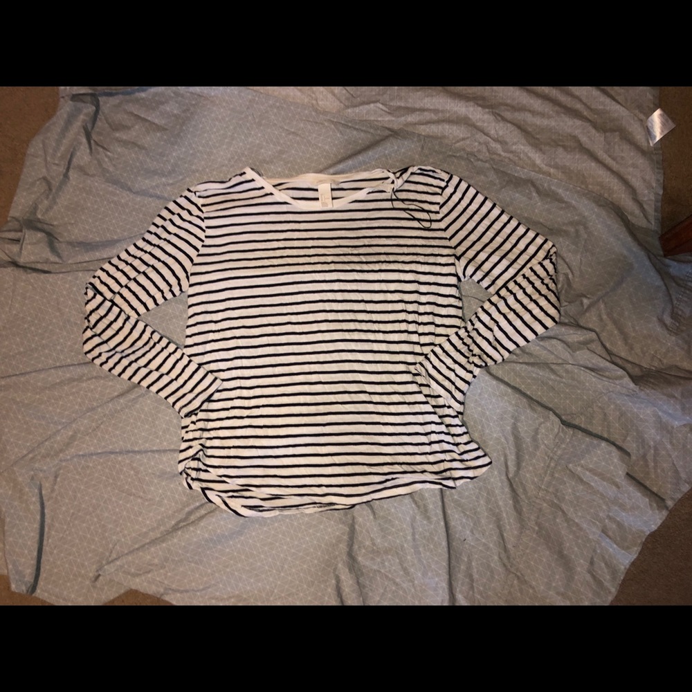 Black and white striped shirt